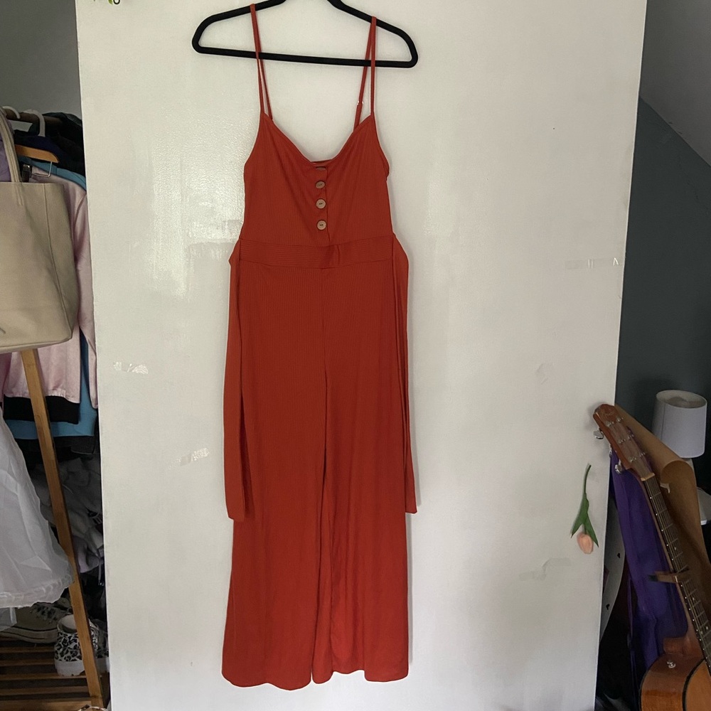 Iris Orange Jumpsuit Sz Medium
